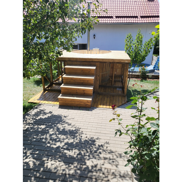 Ciubăr din lemn cu treaptă și podium A0004 - imagine 9