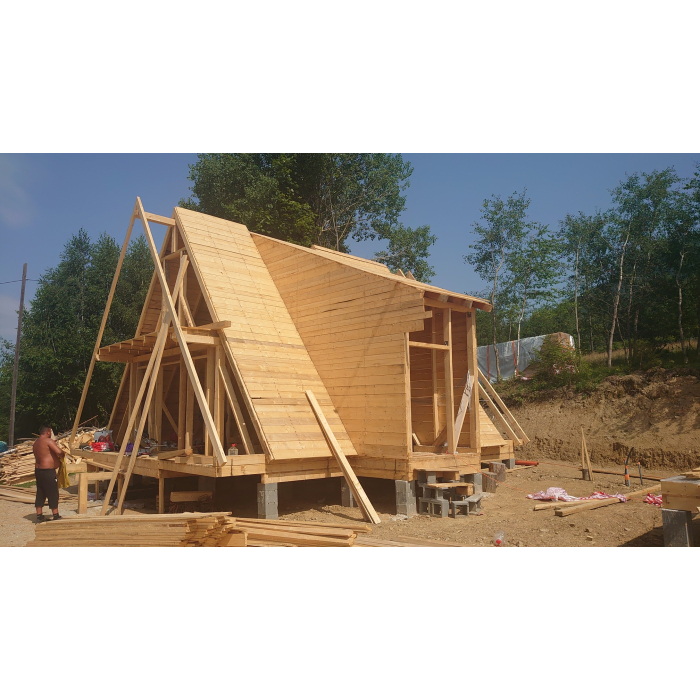 Cabana Din Lemn  A frame A01 - imagine 3