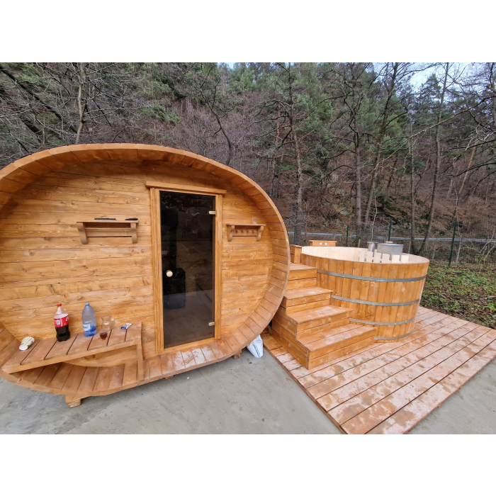 Sauna ovala orizontala - imagine 7